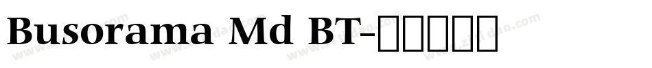 Busorama Md BT字体转换